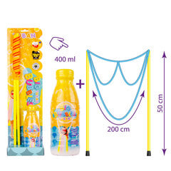 Набор: палочка для пузырей "Очки" (50 см) + 400 мл жидкости, TU3647 цена и информация | Игрушки для песка, воды, пляжа | pigu.lt