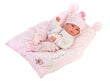 Lėlė kūdikis Bimba mergaitė su pagalvėle Llorens 63556, 35 cm kaina ir informacija | Žaislai mergaitėms | pigu.lt