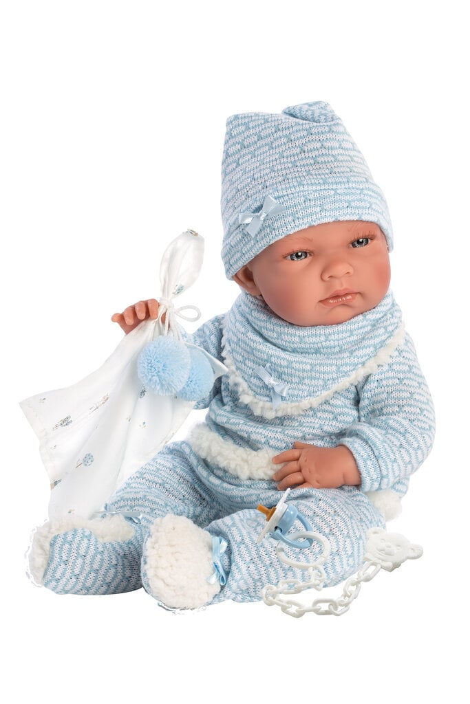Lėlė kūdikis berniukas Nico su pagalvėle Llorens 73859, 38 cm цена и информация | Žaislai mergaitėms | pigu.lt