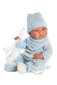 Lėlė kūdikis berniukas Nico su pagalvėle Llorens 73859, 38 cm kaina ir informacija | Žaislai mergaitėms | pigu.lt