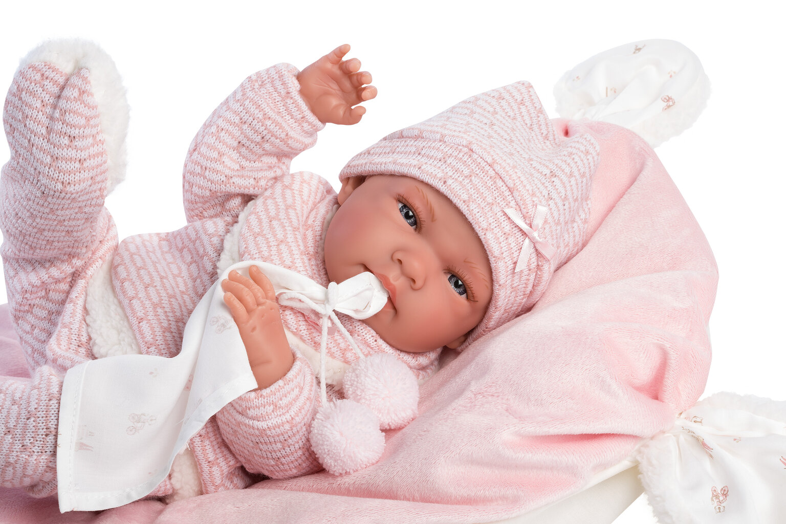 Lėlė kūdikis mergaitė Nica su pagalvėle Llorens 73859, 38 cm kaina ir informacija | Žaislai mergaitėms | pigu.lt