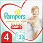 Sauskelnės-kelnaitės PAMPERS Premium Pants, Value Pack, 4 dydis, 38 vnt. цена и информация | Sauskelnės | pigu.lt