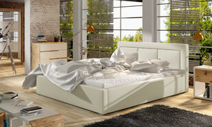 Кровать Belluno MD, 180x200 см, кремовая цена и информация | Кровати | pigu.lt