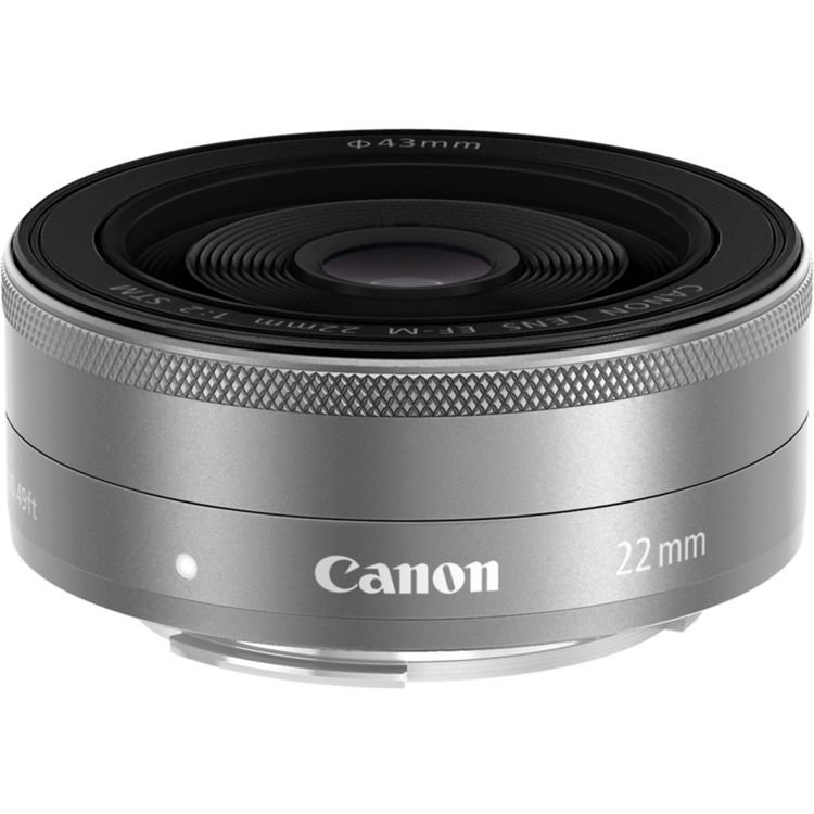 Canon EF-M 22mm f/2 STM silver (balta dėžutė) цена и информация | Objektyvai | pigu.lt