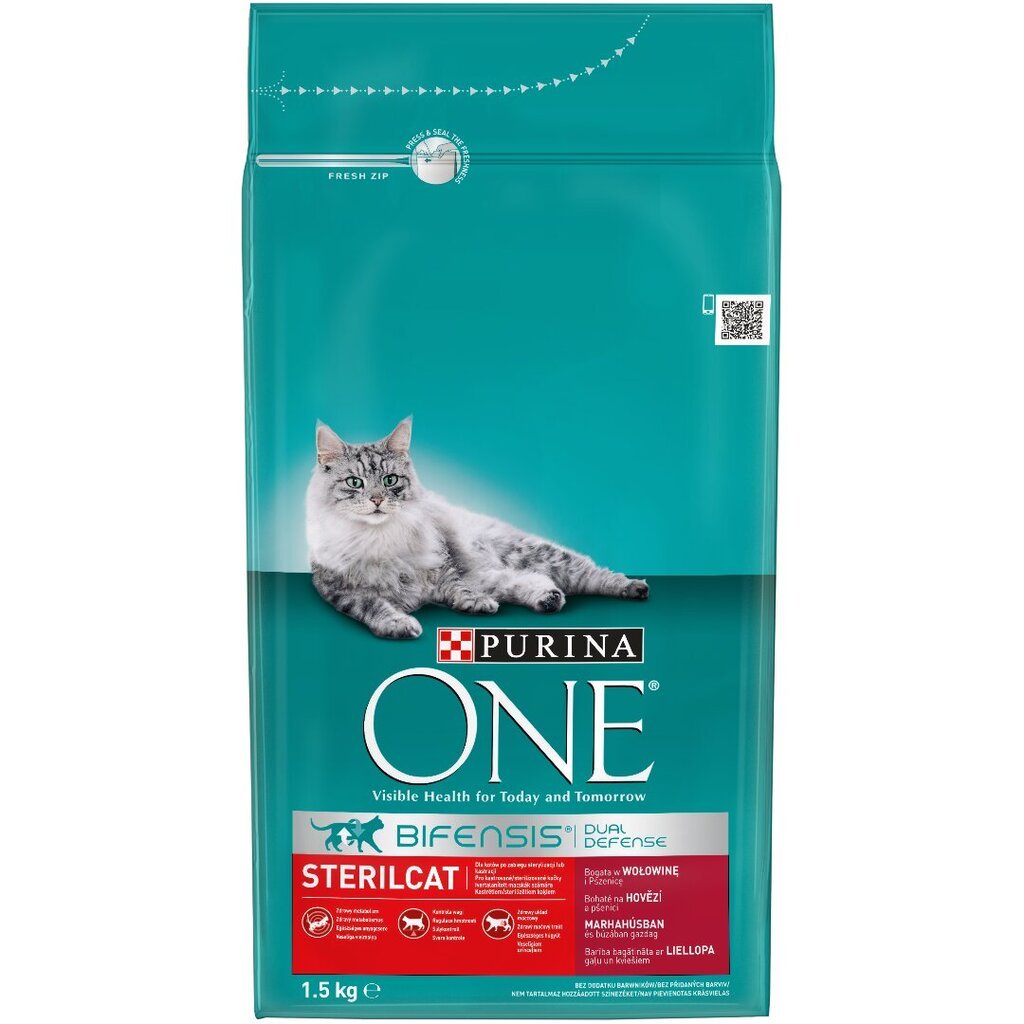 Purina One Sterilcat Visavertis maistas suaugusioms katėms 1,5 kg цена и информация | Sausas maistas katėms | pigu.lt