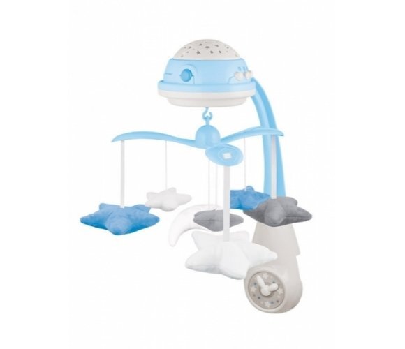 Muzikinė karuselė su projektoriumi ir pliušinias žaislais Canpol Babies 3in1, mėlyna, 75/100 kaina ir informacija | Žaislai kūdikiams | pigu.lt