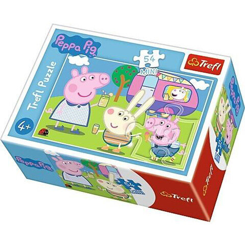 Mini dėlionė Trefl „Kiaulytė Pepa“ 54 det. kaina ir informacija | Dėlionės (puzzle) | pigu.lt