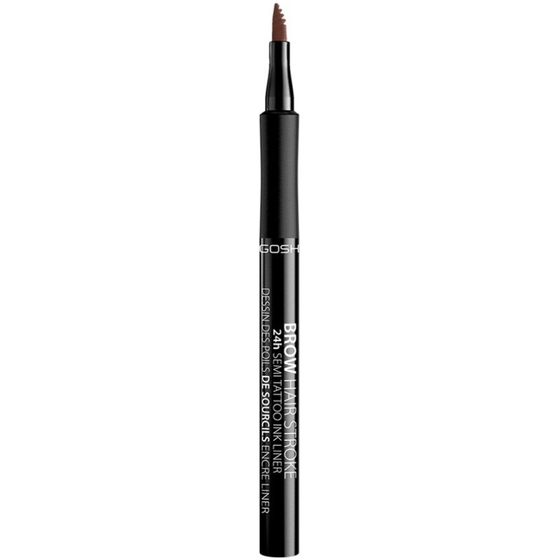 Antakių kontūro pieštukas Gosh Brow Hair Stroke 24H Semi-Tattoo, 1 ml, 001 Brown цена и информация | Antakių dažai, pieštukai | pigu.lt