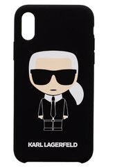 Mobiliojo telefono dėklas Karl Lagerfeld, skirtas Apple Iphone X/Xs, Juoda kaina ir informacija | Telefono dėklai | pigu.lt