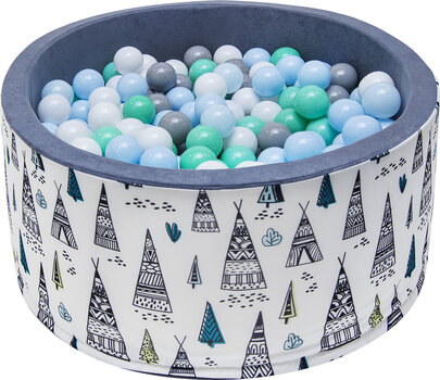 Бассейн с шариками Welox AJ3, серый цена и информация | Игрушки для малышей | pigu.lt