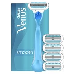 Skutimosi rinkinys moterims Gillette Venus: skutimosi peiliukas, 1 vnt. + papildomos galvutės, 4 vnt. kaina ir informacija | Gillette Kvepalai, kosmetika | pigu.lt