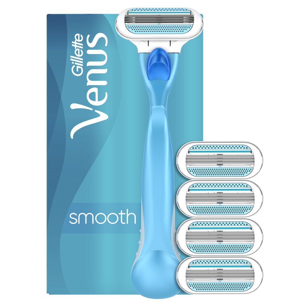 Skutimosi rinkinys moterims Gillette Venus: skutimosi peiliukas, 1 vnt. + papildomos galvutės, 4 vnt. цена и информация | Skutimosi priemonės ir kosmetika | pigu.lt