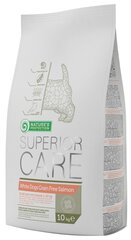 Nature's Protection Superior Care White dogs Grain Free Salmon mažų veislių balto kailio šunims su lašiša, 10 kg kaina ir informacija | Sausas maistas šunims | pigu.lt