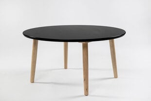 Кофейный столик Venete, черный/коричневый цена и информация | Журнальные столы | pigu.lt