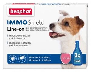 Капли Beaphar Immo Shield для собак мелких пород (1-15 кг) цена и информация | Витамины, добавки, средства от паразитов для собак | pigu.lt