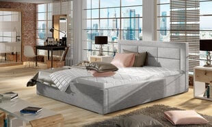 Кровать Rosano MD, 160х200 см, светло-серая цена и информация | Кровати | pigu.lt
