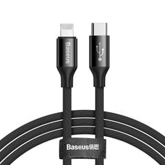 Кабель Baseus Lightning - USB Type-C, 200 см, 2А, черный цена и информация | Кабели для телефонов | pigu.lt