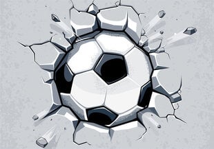 Vaikiški  fototapetai - Futbolo kamuolys kaina ir informacija | Vaikiški fototapetai | pigu.lt