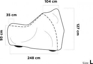 Motociklo uždangalas Carpassion Protector L kaina ir informacija | Auto reikmenys | pigu.lt