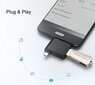 Ugreen adapteris OTG USB-A 3.0 į USB-C ir micro-USB, juodas kaina ir informacija | Adapteriai, USB šakotuvai | pigu.lt