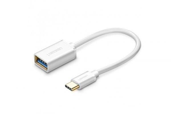 Ugreen US154 adapteris OTG USB-C 3.0, baltas kaina ir informacija | Adapteriai, USB šakotuvai | pigu.lt