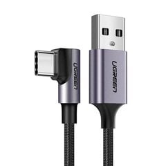 Кабель Ugreen US284 USB-C, 3А, 1 м, черный цена и информация | Кабели и провода | pigu.lt