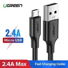 Ugreen US289 laidas USB į Micro USB, QC 3.0, 2.4A, 2 m, juodas kaina ir informacija | Kabeliai ir laidai | pigu.lt