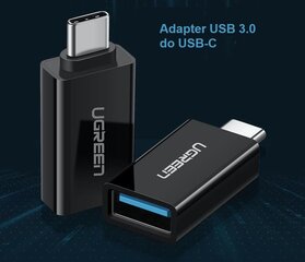 Переходник Ugreen US173 USB-A 3.0 на USB-C 3.1, белый цена и информация | Адаптеры, USB-разветвители | pigu.lt