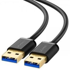 Кабель Ugreen USB - USB (вилка - USB 3.2 Gen 1) 1 м, черный (US128 10370) цена и информация | Кабели и провода | pigu.lt