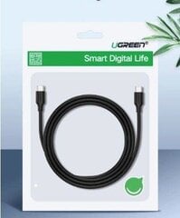 USB-C PD cable UGREEN Power Delivery 60W 1m (black) цена и информация | Кабели и провода | pigu.lt