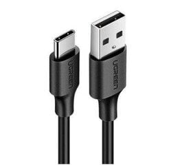 UGREEN nickel USB-C cable 0,25m black цена и информация | Кабели и провода | pigu.lt
