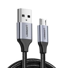 Ugreen USB - micro USB cable 0,5m gray (60145) цена и информация | Кабели и провода | pigu.lt