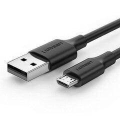 Кабель Ugreen US289 USB - Micro USB, QC 3.0, 2.4A, 1 м, черный цена и информация | Кабели и провода | pigu.lt