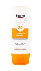 Солнцезащитный лосьон Eucerin Sensitive Protect Extra Light SPF30 150 мл цена и информация | Кремы от загара | pigu.lt