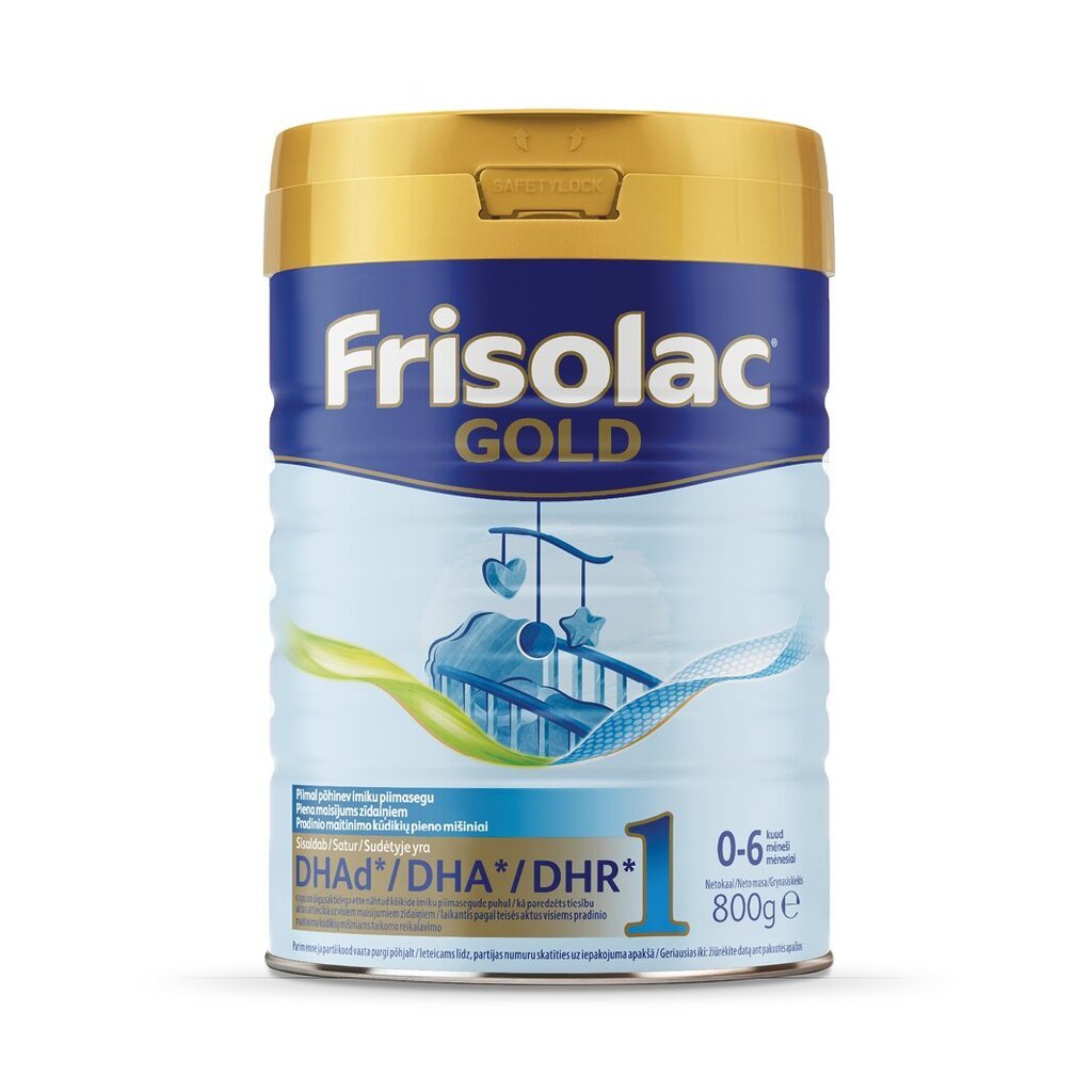 Pradinio maitinimo mišinys Frisolac Gold 1, 0-6 mėn., 800 g цена и информация | Pradinio maitinimo ir specialios paskirties mišiniai | pigu.lt