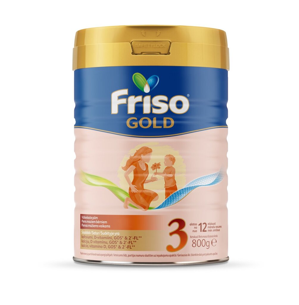 Tolesnio maitinimo pieno gėrimas Friso® Gold 3, 12-36 mėn, 800 g цена и информация | Tolesnio maitinimo mišiniai | pigu.lt