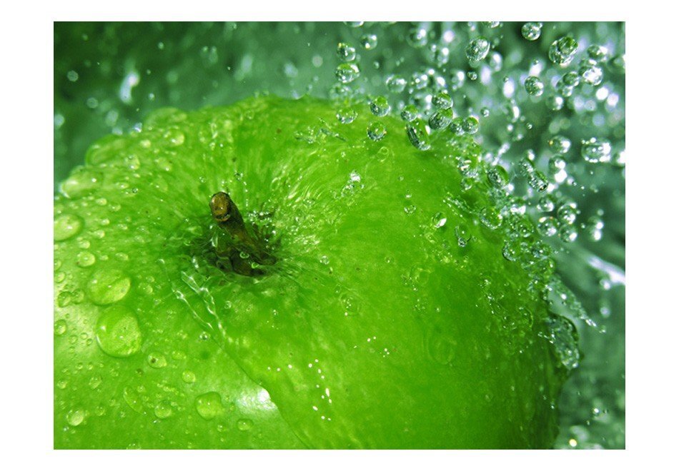 Fototapetai - Žalias obuolys цена и информация | Fototapetai | pigu.lt
