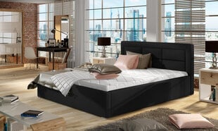 Кровать Rosano MTP, 160x200 см, гобелен, коричневая цена и информация | Кровати | pigu.lt