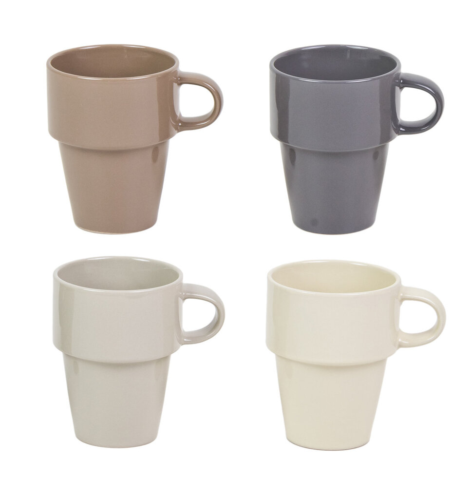 Spalvotų puodelių rinkinys su stovu 5 dalių kaina ir informacija | Taurės, puodeliai, ąsočiai | pigu.lt