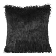 Декоративная подушка 45x45 см, черная цена и информация | Декоративные подушки и наволочки | pigu.lt