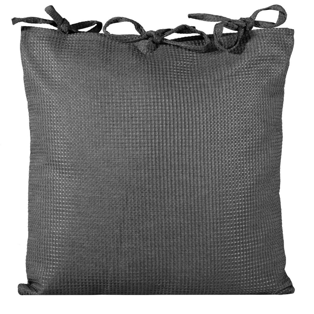 Dekoratyvinės pagalvėlės užvalkalas  Alva 45x45cm, pilkas kaina ir informacija | Dekoratyvinės pagalvėlės ir užvalkalai | pigu.lt