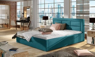 Кровать NORE Rosano MTP, 160x200 см, светло-синий цена и информация | Кровати | pigu.lt