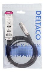 Deltaco XLR-2000, XLR, 3.5 mm, 1.5m kaina ir informacija | Kabeliai ir laidai | pigu.lt