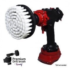 Профессиональная чистящая щетка Premium Drill Brush - очень мягкая, белая, 13 см цена и информация | Механические инструменты | pigu.lt