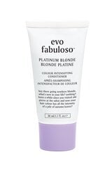 Geltonus tonus neutralizuojantis kondicionierius šviesiems plaukams EVO Platinum Blonde Fabuloso 30 ml kaina ir informacija | Balzamai, kondicionieriai | pigu.lt