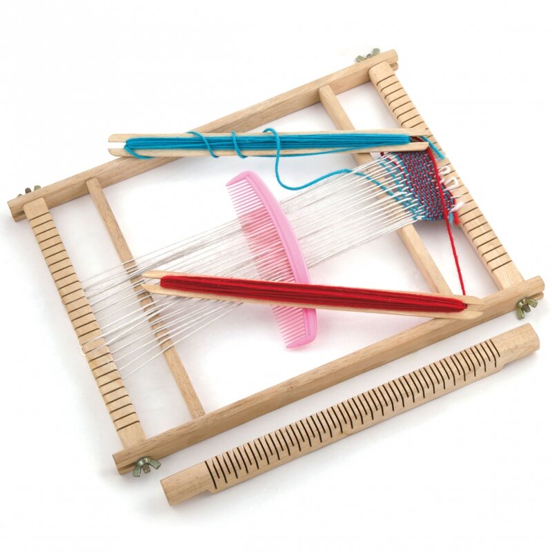 Medinių staklių audimo dirbtuvės Viga Montessori kaina ir informacija | Lavinamieji žaislai | pigu.lt