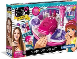 Набор для красоты ногтей Clementoni Crazy Chic, 15174 цена и информация | Игрушки для девочек | pigu.lt
