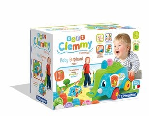 Слоник с колодочками Clementoni Clemmy Soft, 17162 цена и информация | Игрушки для малышей | pigu.lt