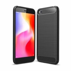 Carbon Case Flexible Cover TPU Case for Xiaomi Redmi Go black (Black) цена и информация | Чехлы для телефонов | pigu.lt