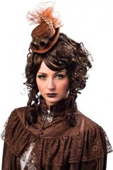 Головной убор Steampunk, коричневый цвет цена и информация | Карнавальные костюмы | pigu.lt